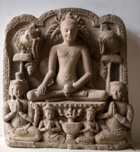Heresy? Buddha worshiped by Brahma and Shiva